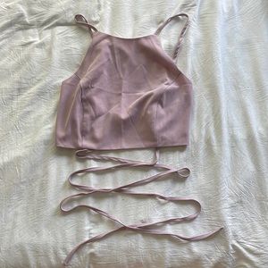 Purple Tobi crop top